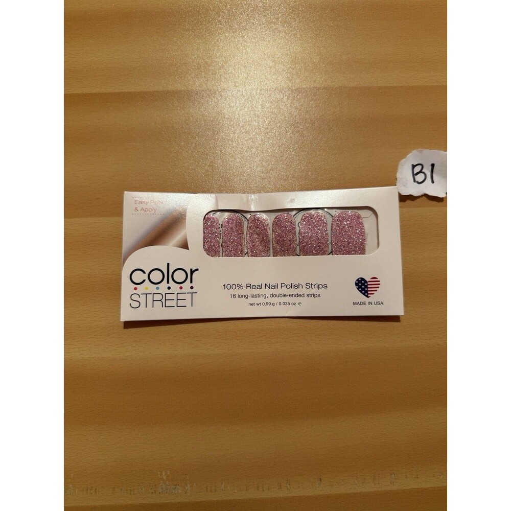 3/$15 Color Street Nail Polish Strips Venetian Masquerade Pink Sparkly Retired